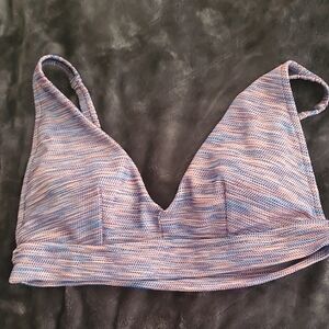 Aerie Pink and Blue Striped Bralette